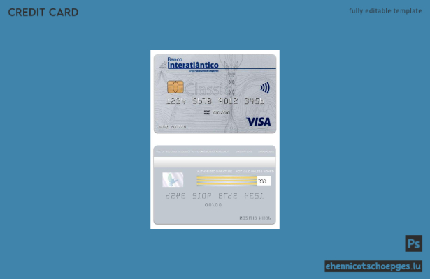 Cabo Verde Banco Interatiantico Bank Visa Classic Karte – Beispielvorschau